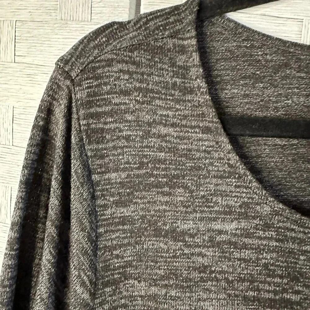 Torrid, midi gray long sleeve knit dress with pockets travel cozy soft Plus size - Picture 6 of 8